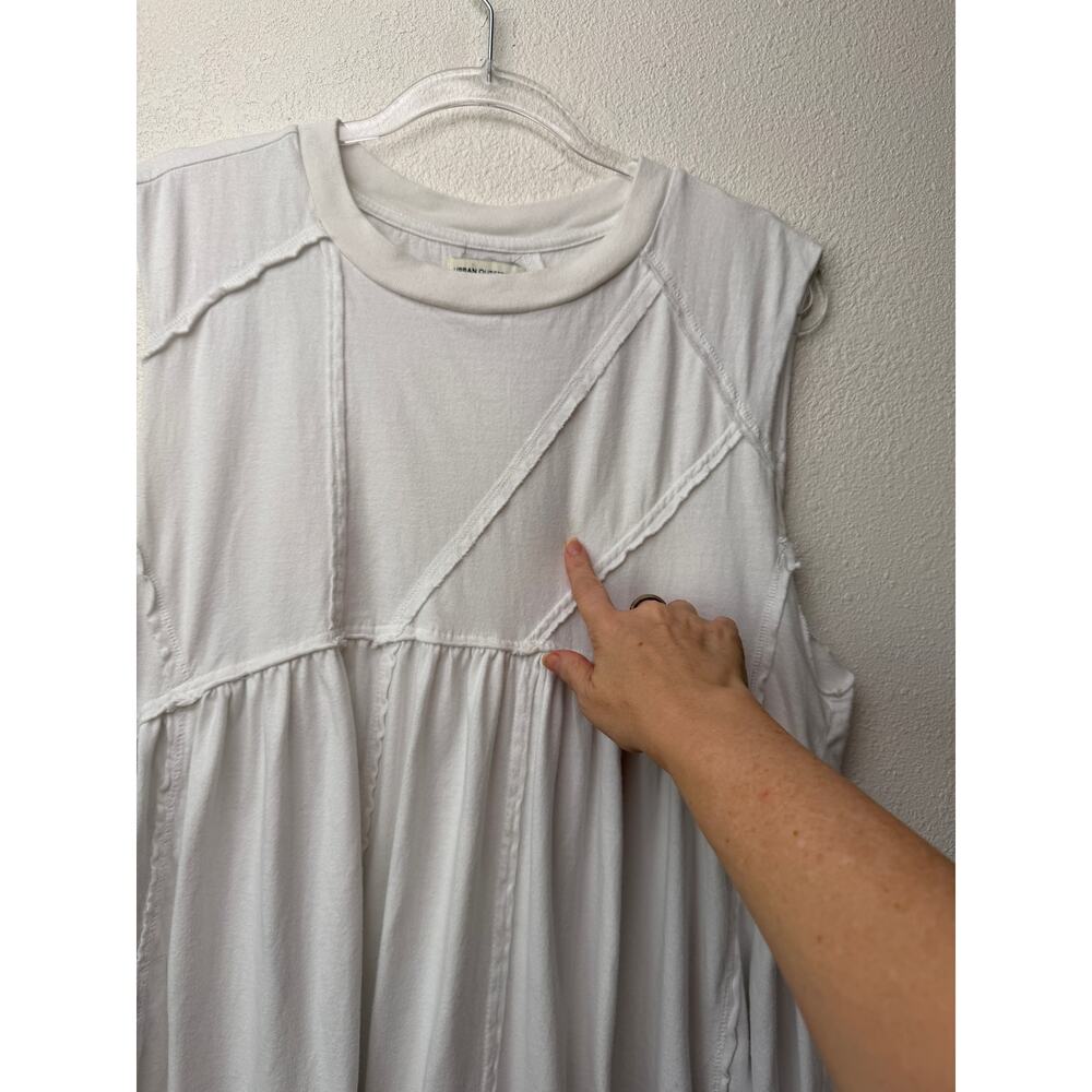 Urban Outfitters Stevie White Babydoll Dress Women's M - Picture 7 of 15